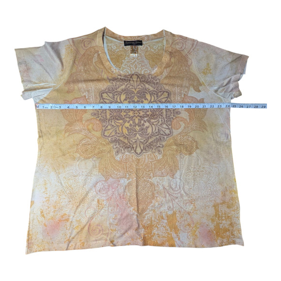 Appropriate Behavior-Women's Top Size 2XL Yellow/Orange Pre Owned Well Cared For - Picture 2 of 6